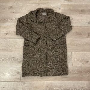Vintage ASOS Tweed-Style Brown Coat